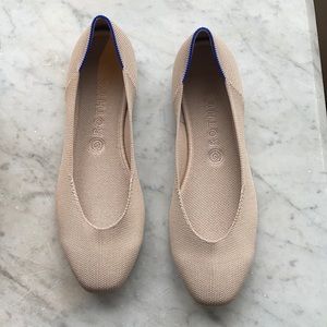 Rothys neutral flat size 10.5 barely worn